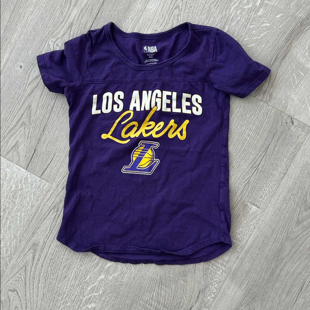 NBA Girls Purple Los Angeles Lakers Tee